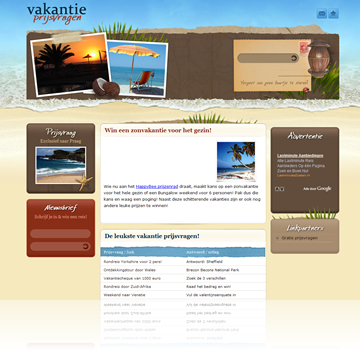 Vakantie Prijsvragen